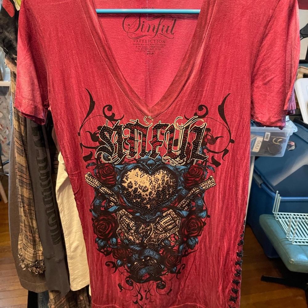 Sinful Crimson Graphic Tee